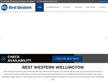 Tablet Screenshot of bestwesternwellington.co.nz